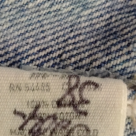 American Eagle Jean Jacket Women's Blue Embroidered Button Up Size Medium - Picture 10 of 10